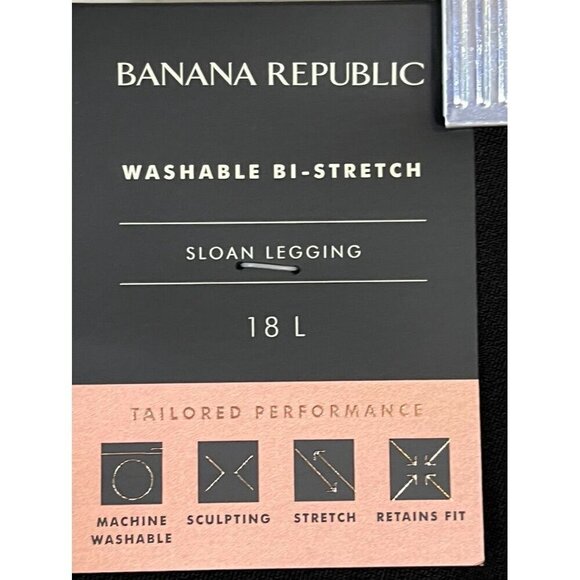 Banana Republic Pant Women 18L Black Sloan Pull On Legging Office Neutral Career - Picture 11 of 15